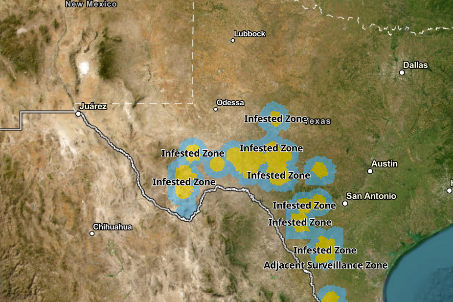screenshot of map