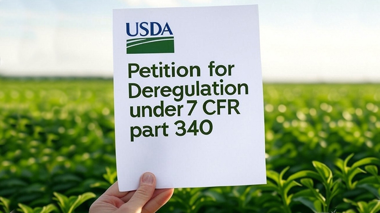 hand holding a paper that says "Petition for Deregulation"