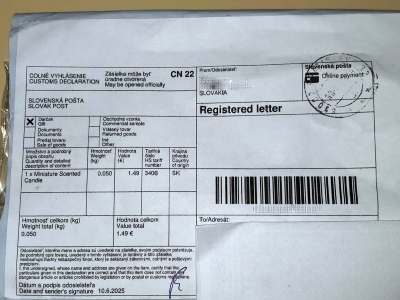 mail package label