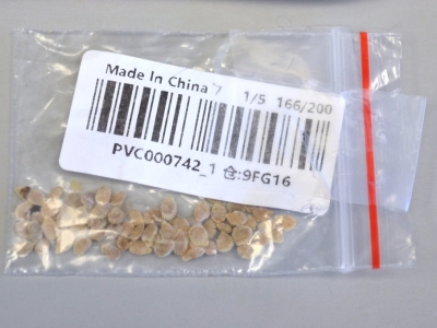 small package of seeds